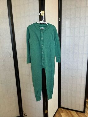 Green Thermal Onesie Pajamas